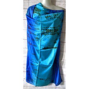 New W/Tag Cruise Club Women Convertible Button Scarf  Pareo Wraparound One Size